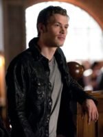 Joseph Morgan The Vampire Diaries Black Leather Jacket