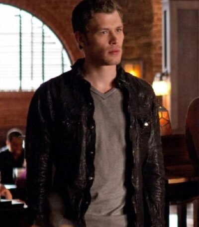 Joseph Morgan The Vampire Diaries Black Leather Jacket