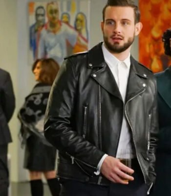 Josh Younger S07 Black Real Leather Biker Jacket