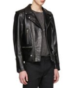 Josh Younger S07 Black Real Leather Biker Jacket