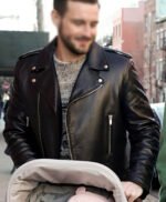 Josh Younger S07 Black Real Leather Biker Jacket