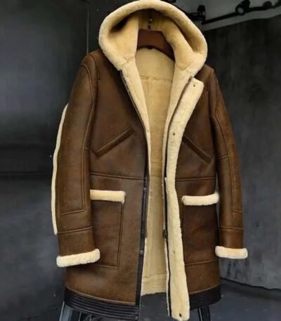 Joshua Brown Fur Hooded Leather Jacket