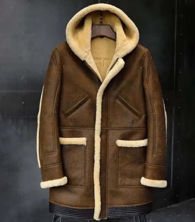 Joshua Brown Fur Hooded Leather Jacket