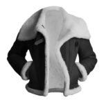 Julia Black Sheepskin Shearling Leather Jacket