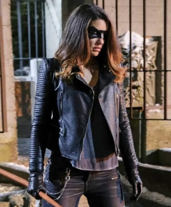 Juliana Harkavy Arrow Season 6 Leather Jacket