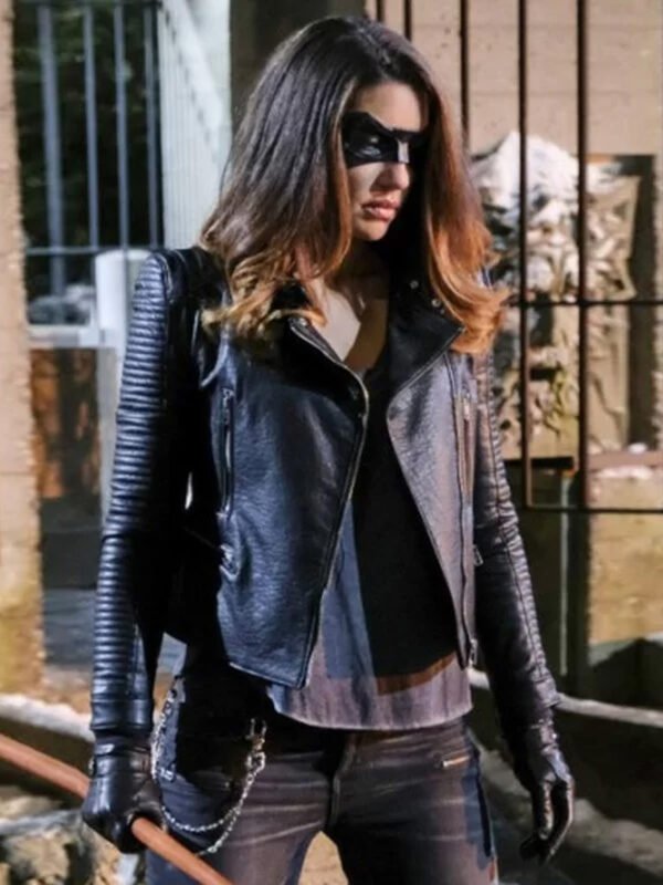 Juliana Harkavy Arrow Season 6 Leather Jacket