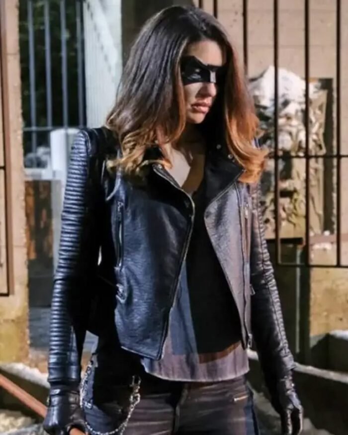 Juliana Harkavy Arrow Season 6 Leather Jacket