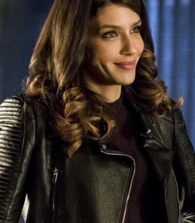 Juliana Harkavy Arrow Season 6 Leather Jacket