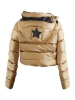 Juno Temple Ted Lasso S02 Keeley Jones Golden Puffer Jacket