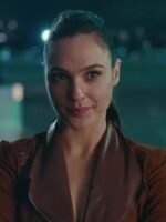 Justice League Wonder Woman Suede Leather Biker Brown Jacket
