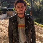 K.J. Apa Songbird Black Biker Leather Jacket