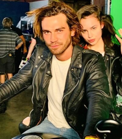 K.J. Apa Songbird Black Biker Leather Jacket