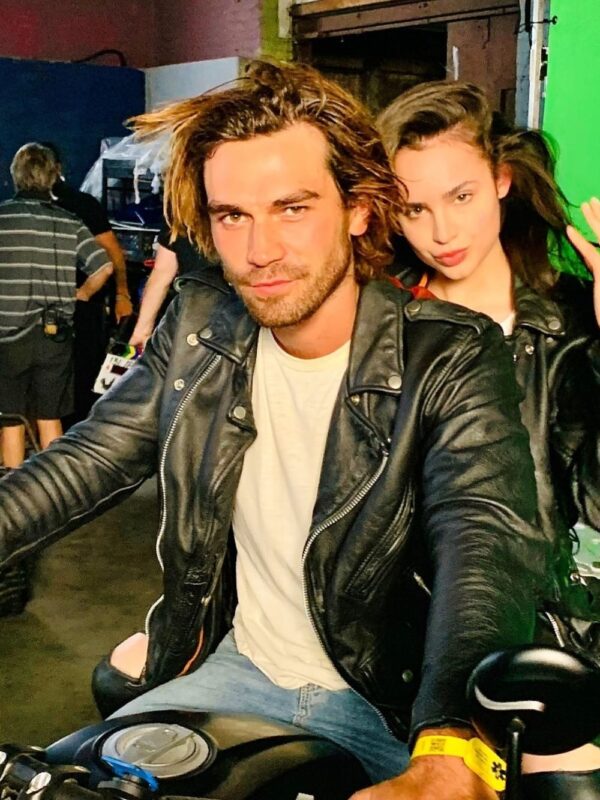 K.J. Apa Songbird Black Biker Leather Jacket