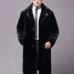Kairo Genuine Mink Fur Black Coat
