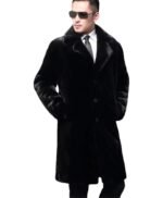 Kairo Genuine Mink Fur Black Coat