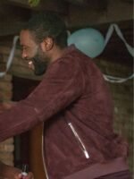 Karl Black Mirror Maroon Jacket