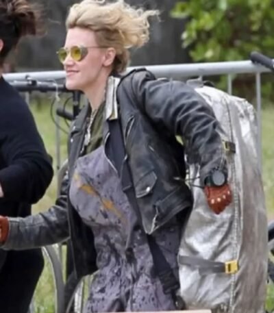 Kate Mckinnon Ghostbusters Biker Leather Jacket