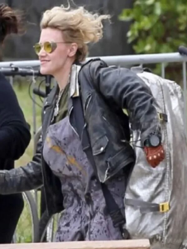 Kate Mckinnon Ghostbusters Biker Leather Jacket