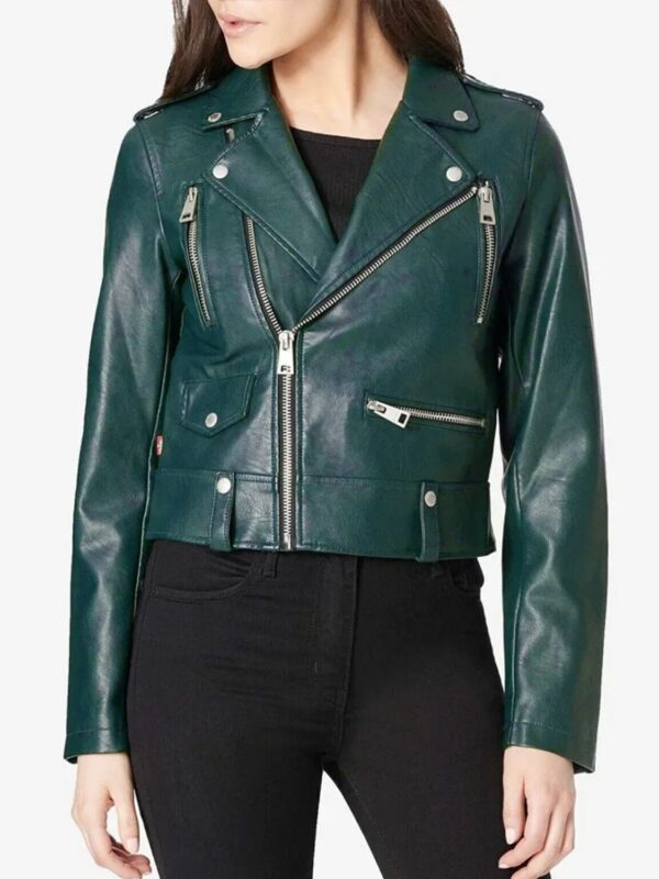 Katie Lowes Scandal S04 Biker Jacket