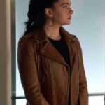 Katie Stevens The Bold Type Brown Leather Jacket