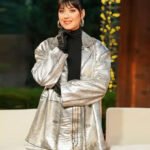 Katy Perry American Idol Silver Leather Coat