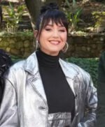 Katy Perry American Idol Silver Leather Coat