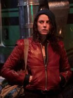 Kaya Scodelario Resident Evil Welcome to Raccoon City Red Jacket