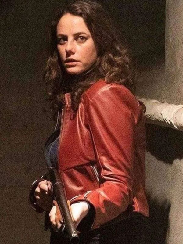 Kaya Scodelario Resident Evil Welcome to Raccoon City Red Jacket