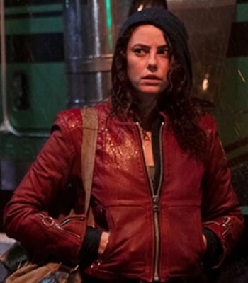 Kaya Scodelario Resident Evil Welcome to Raccoon City Red Jacket