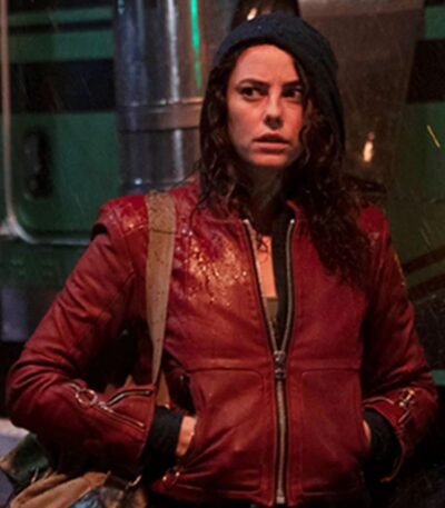 Kaya Scodelario Resident Evil Welcome to Raccoon City Red Jacket