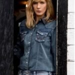 Kelly Reilly Yellowstone Beth Dutton Blue Denim Jacket