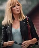 Kelly Reilly Yellowstone S4 Beth Dutton Black Leather Jacket