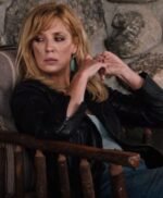 Kelly Reilly Yellowstone S4 Beth Dutton Black Leather Jacket