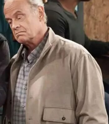 Kelsey Grammer Frasier TV Series Gray Bomber Jacket