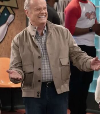 Kelsey Grammer Frasier TV Series Gray Bomber Jacket