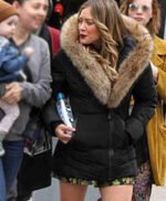 Kelsey Peters Younger Big Fur Collar Black Jacket