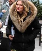 Kelsey Peters Younger Big Fur Collar Black Jacket