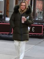 Kelsey Peters Younger Fur Collar Green Parachute Jacket