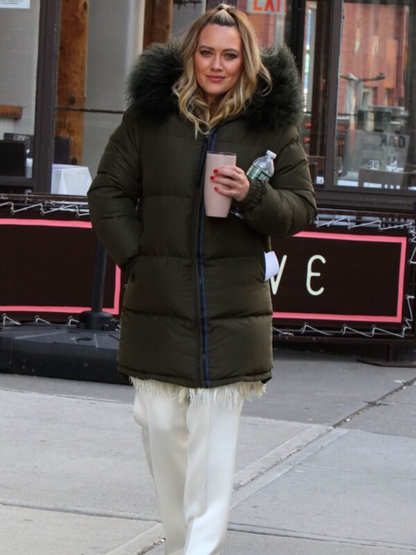 Kelsey Peters Younger Fur Collar Green Parachute Jacket