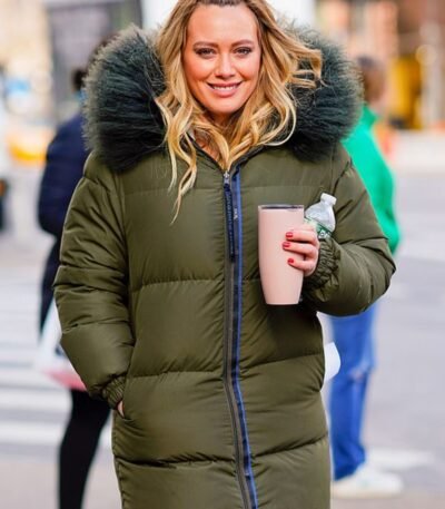 Kelsey Peters Younger Fur Collar Green Parachute Jacket