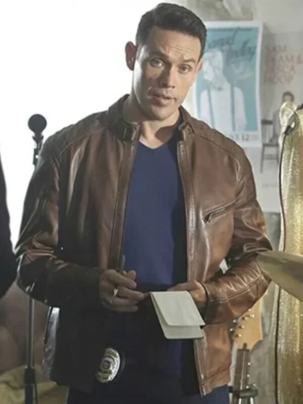 Kevin Alejandro Lucifer Brown Leather Jacket