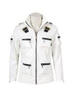 King Of Fighters World Kyo Kusanagi White Leather Jacket