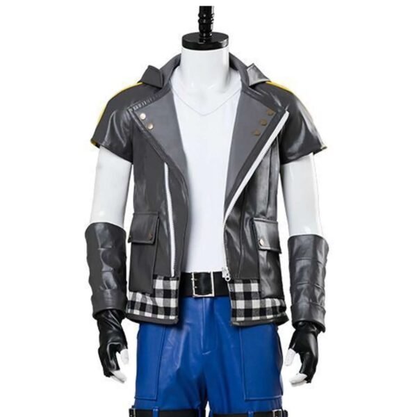 Kingdom Hearts 3 Riku Leather Half Sleeves Jacket