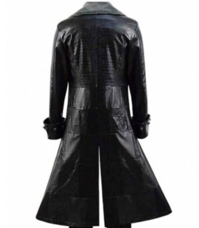 Kingdom Hearts III Sora Black Long Leather Coat