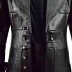Kingdom Hearts III Sora Black Long Leather Coat