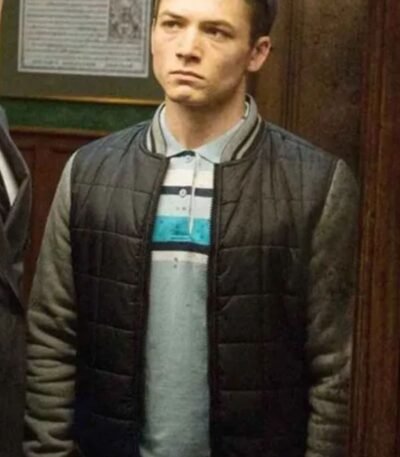 Kingsman The Secret Service Eggsy Black Bomber Jacket