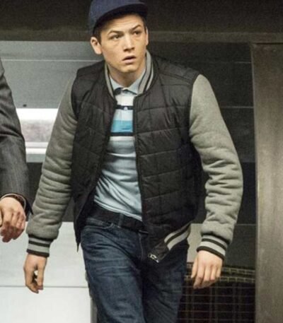 Kingsman The Secret Service Eggsy Black Bomber Jacket