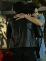 KinnPorsche the Series La forte S01 Bible Wichapas Sumettikul Black Leather Jacket