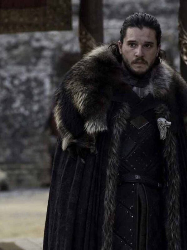 Kit Harington Eternals Dane Whitman Fur Long Coat