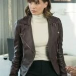 Kristen Bouchard Evil Purple Leather Jacket